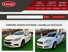 Tablet Screenshot of gianello.com.br